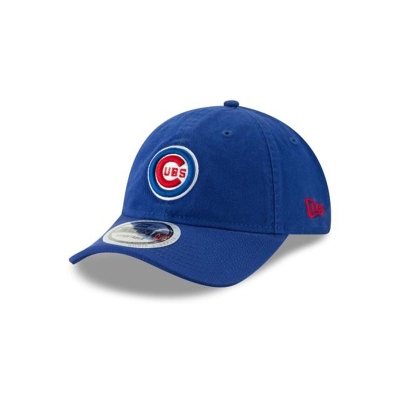 Blue Chicago Cubs Hat - New Era MLB Packable Visor 9TWENTY Adjustable Caps USA0947568